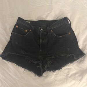 Levi Distressed Denim Shorts